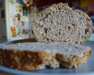 Süßes Brot ohne Hefe – mit Marzipan