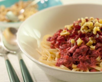 Pasta mit Rote-Bete-Sauce