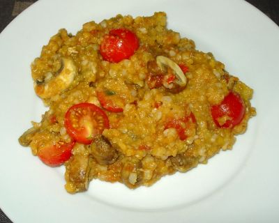 indisches Pilz-Linsen-Curry