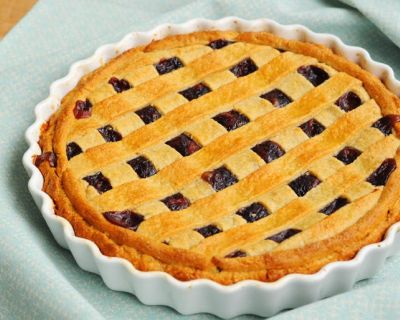 Cranberry-Pear-Pie frei nach Chloe Coscarelli