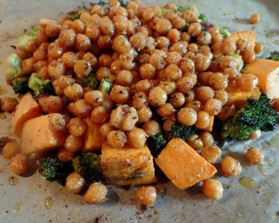 Süßkartoffel Kichererbsen Bowl